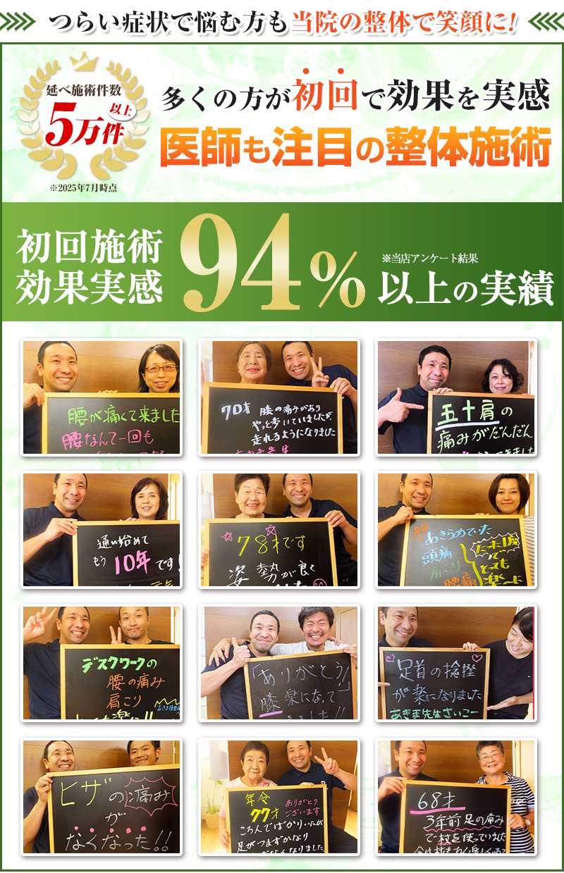 94%以上の実績